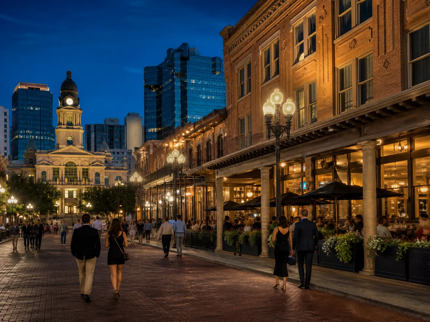 Downtown Fort Worth at blue hour